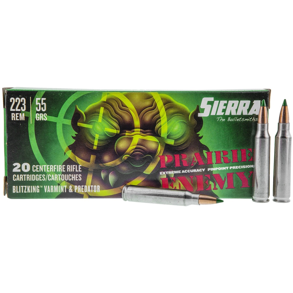 SIERRA PRAIR 223REM 55GR BLTZ 20/200