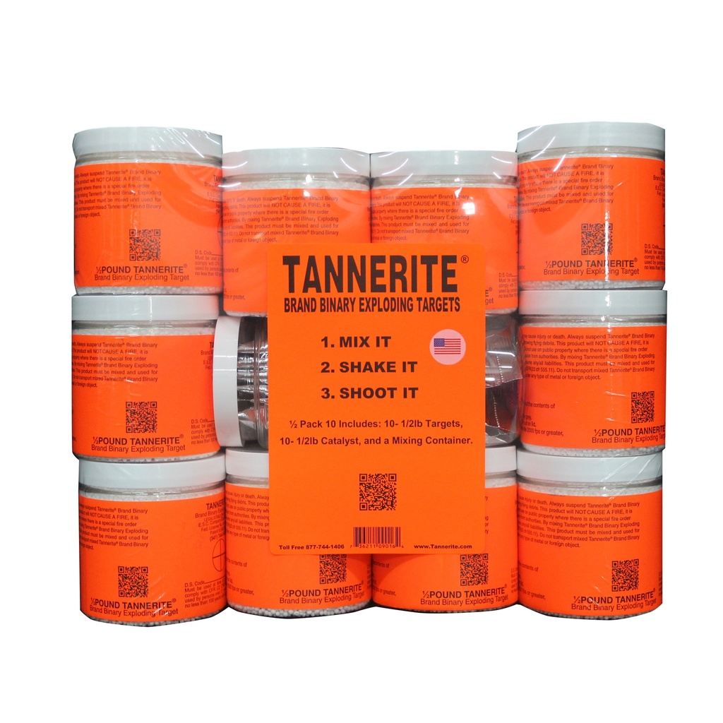 TANNERITE BRICK 1/2LB TRGT 10/PK