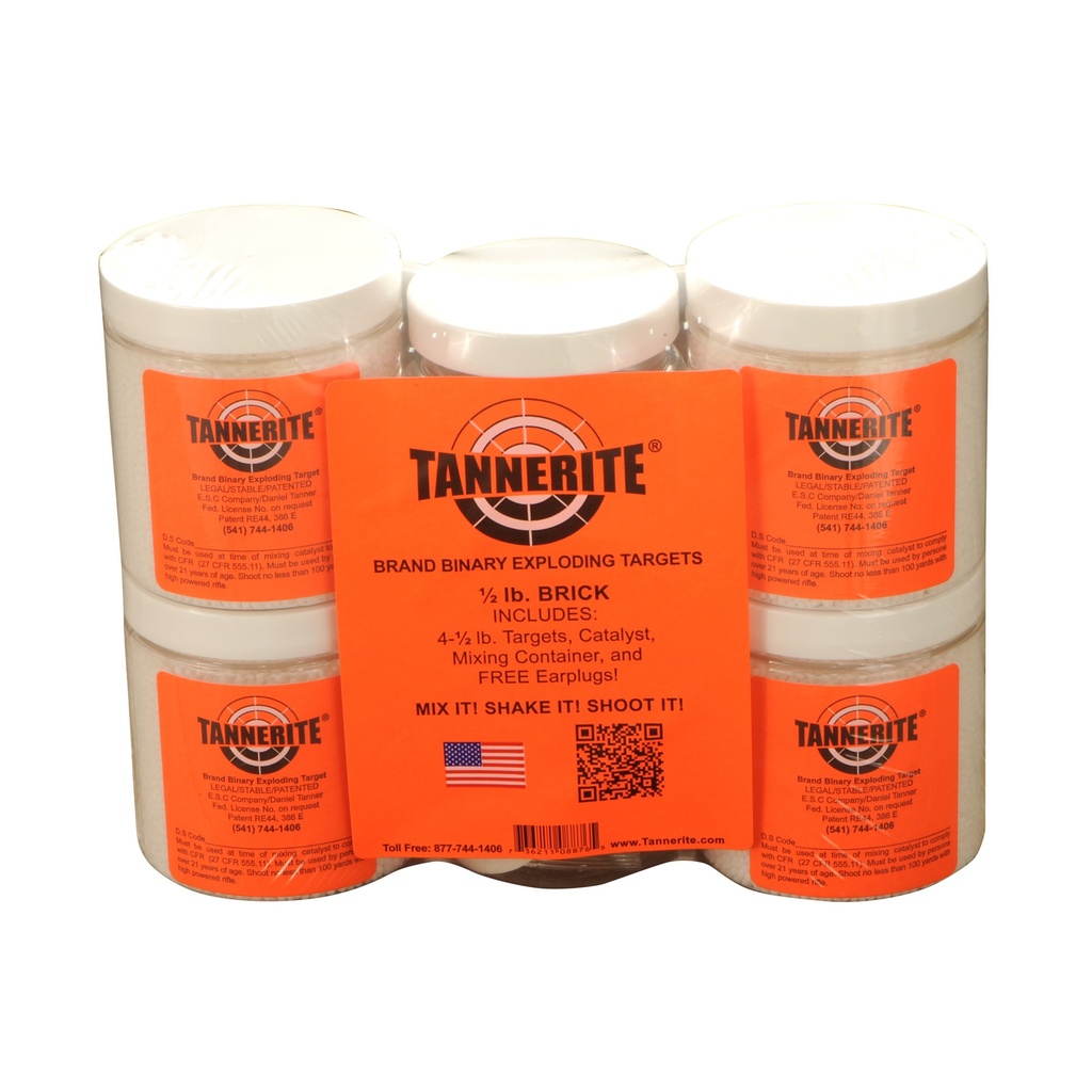 TANNERITE HALF BRICK 1/2LB TRGT 4/PK