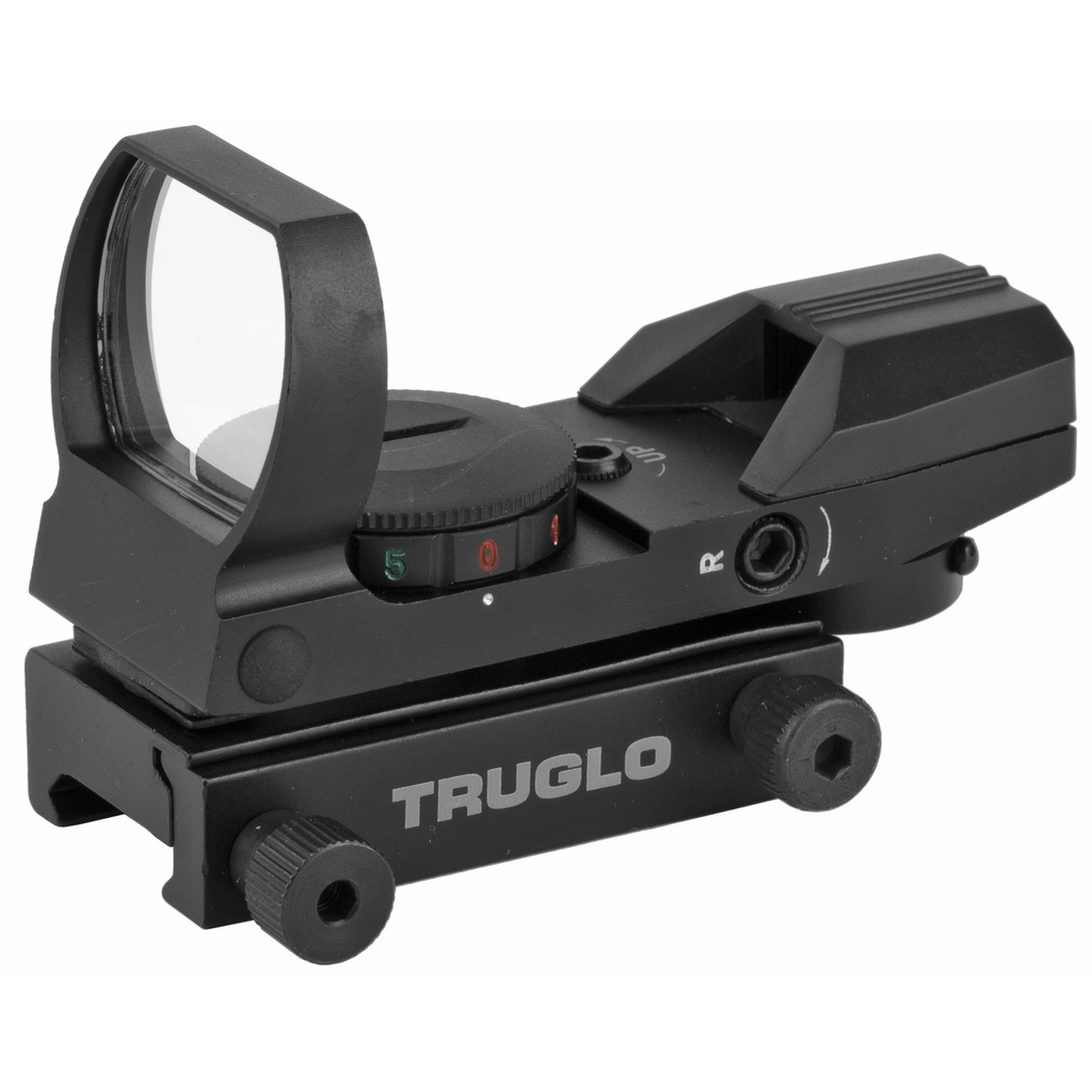 TRUGLO RED DOT OPEN 4 RETICLE BLACK