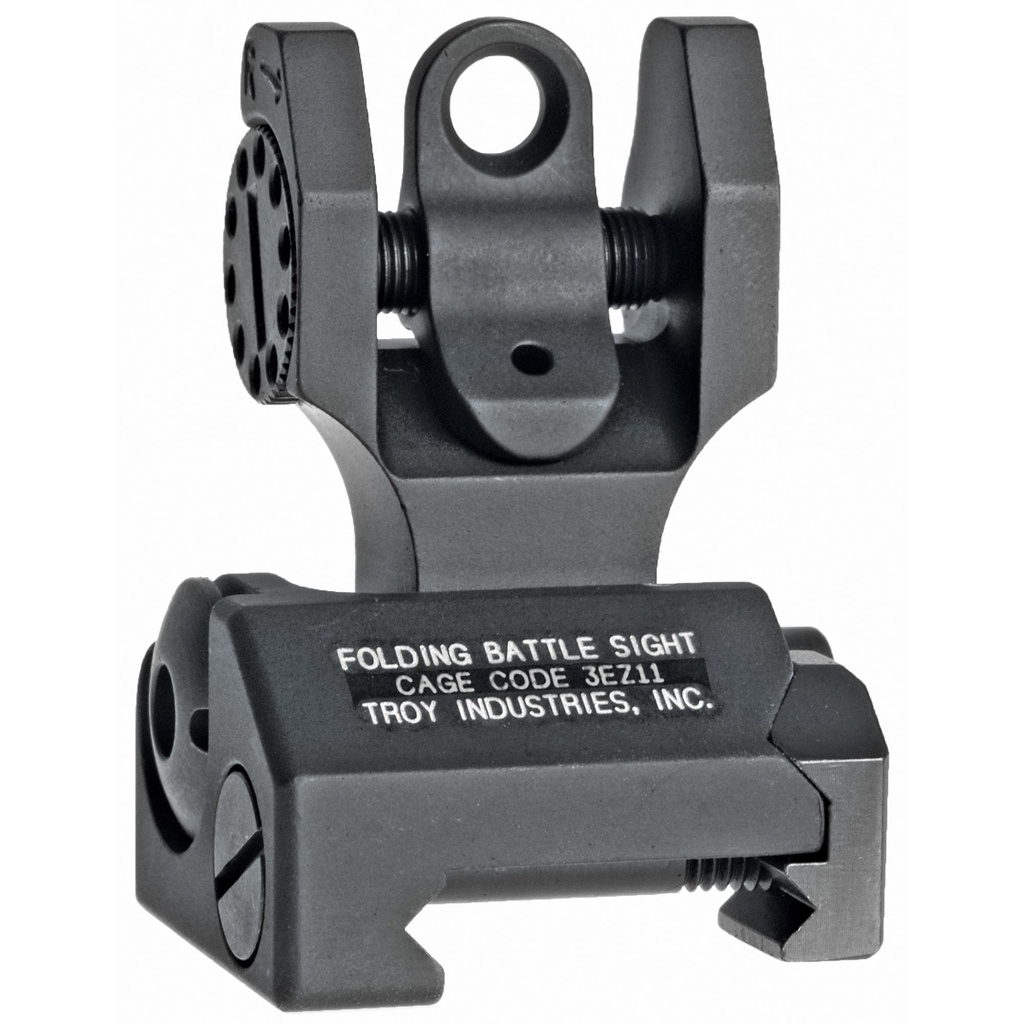 TROY FLDNG REAR BATTLE SIGHT BLK