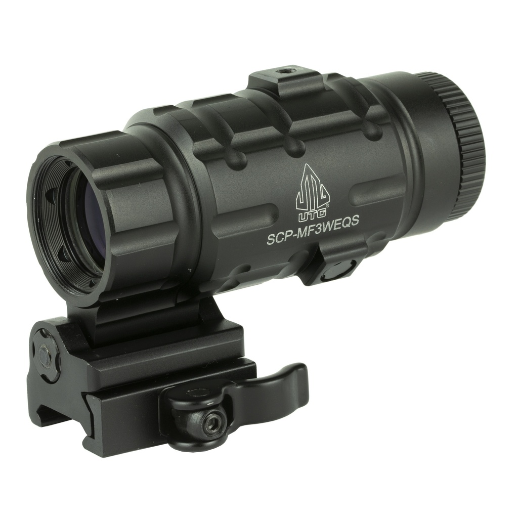 UTG 3X MAGNIFIER W/FTS QD MNT