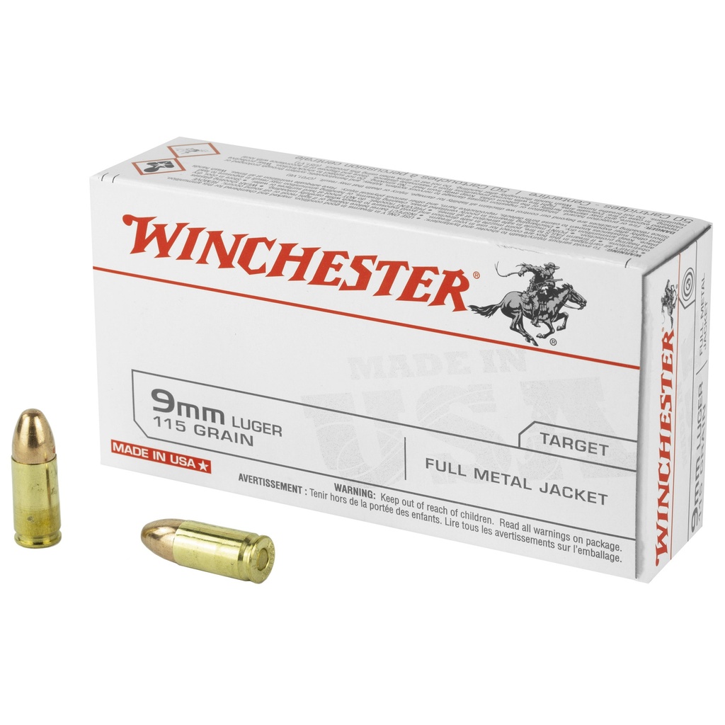 WIN USA 9MM 115GR FMJ 50/500