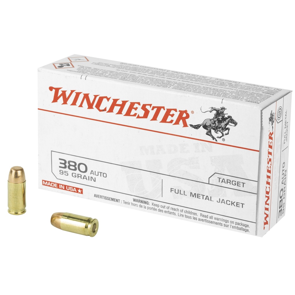 WIN USA 380ACP 95GR FMJ 50/500