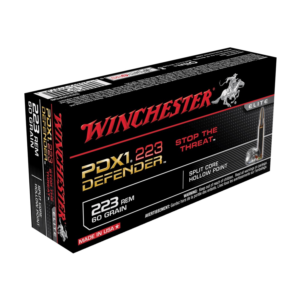 WIN DEFENDER 223REM 60GR HP 20/200