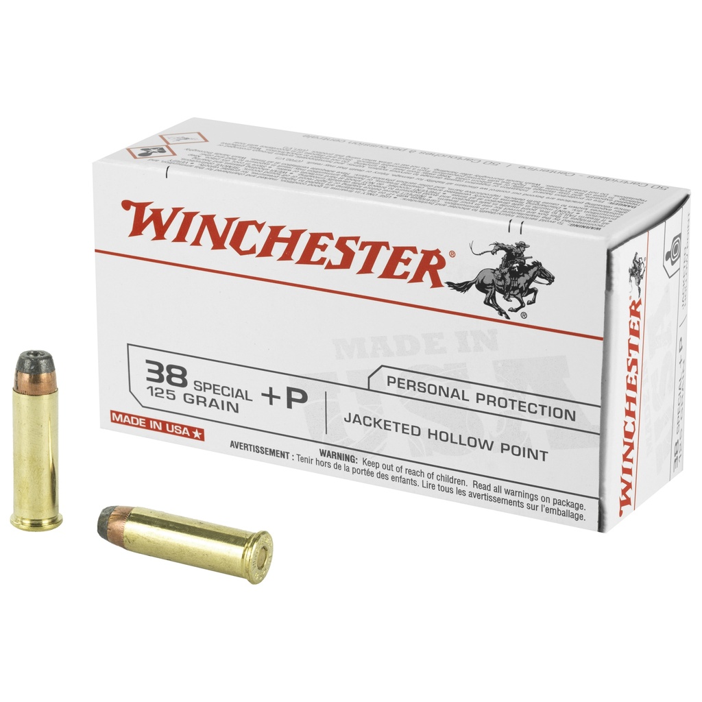 WIN USA 38SPL+P 125GR JHP 50/500