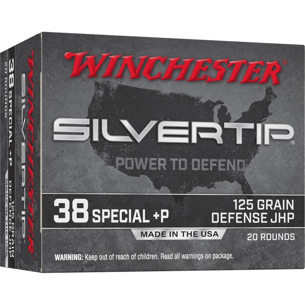 WIN SLVRTIP 38SPL+P 125GR JHP 20/200