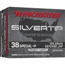 WIN SLVRTIP 38SPL+P 125GR JHP 20/200