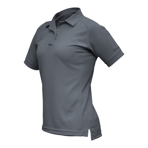 [VTX4010P-GY-LARGE] VERTX COLDBLACK WMN S/S POLO GRY LRG