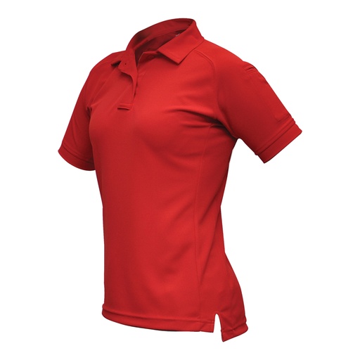 [VTX4010P-RD-MEDIUM] VERTX COLDBLACK WMN S/S POLO RED MED