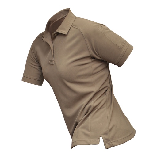 [VTX4010P-TN-LARGE] VERTX COLDBLACK WMN S/S POLO TAN LRG