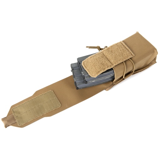 [BLFHW-M-2M4-1-CB] BL FORCE DBL M4 MAG POUCH FLAP CB