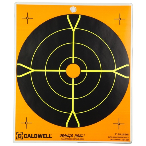 [CAL1166110] CALDWELL BULLSEYE TRGT 8" 25PK