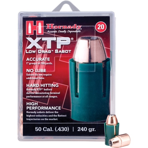 [H6720] HRNDY SABOT XTP 50CAL 240GR 20/200