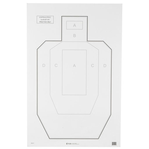 [ACTIPSC-P-100] ACTION TGT USPSA PAPER 100PK