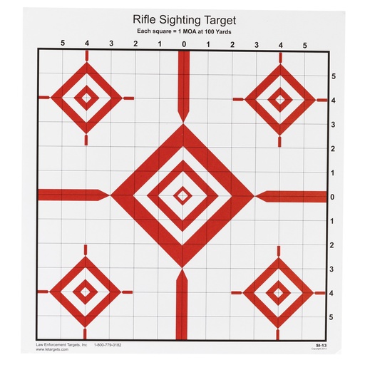 [ACTSI-13-100] ACTION TGT RIFLE SIGHTING 100PK