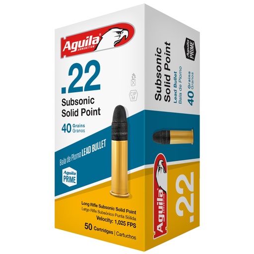 [AGA1B220269] AGUILA 22LR SUBSONIC 40GR 50/1000