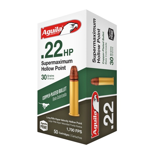 [AGA1B220297] AGUILA 22LR SUPR MAX 30GR HP 50/1000