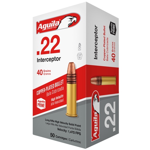 [AGA1B220320] AGUILA 22LR INTERCEPTOR 40GR 50/1000