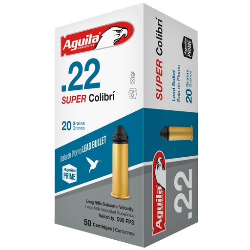 [AGA1B220339] AGUILA 22LR SUP COLIBRI 20GR 50/1000