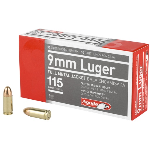 [AGA1E097704] AGUILA 9MM 115GR FMJ 50/1000