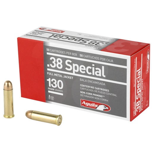 [AGA1E382521] AGUILA 38SPL 130GR FMJ 50/1000