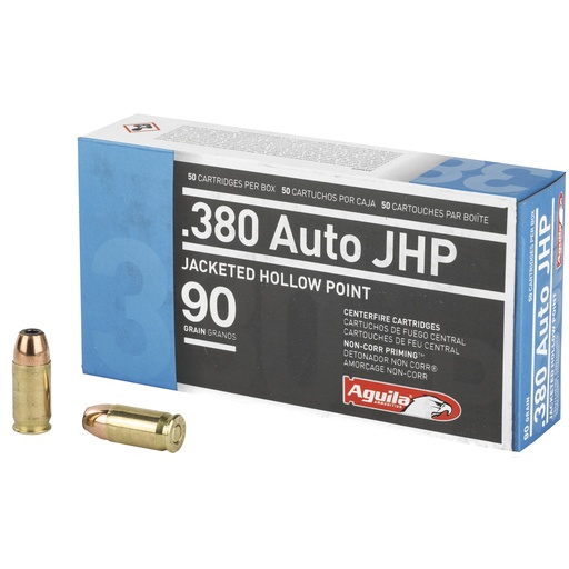 [AGA1E802112] AGUILA 380ACP 90GR JHP 50/500