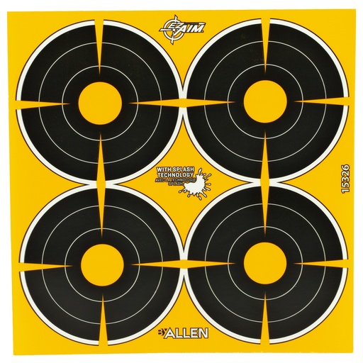 [ALN15326] ALLEN EZ AIM 3" BULLSEYE 12 SHEETS