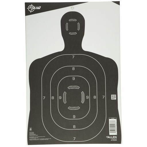 [ALN15447] ALLEN EZ AIM SILHOUETTE 12X18 25PK