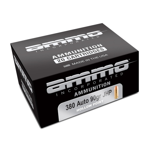 [AMI380090JHP] AMMO INC 380ACP 90GR XTP JHP 20/200