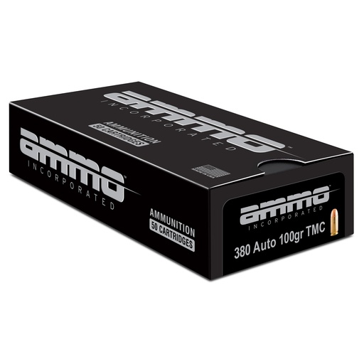 [AMI380100TMC] AMMO INC 380 AUTO 100GR TMC 50/1000