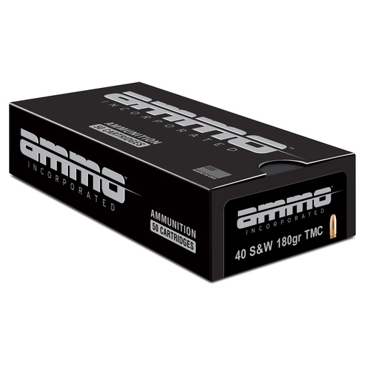 [AMI40180TMC] AMMO INC 40 S&W 180GR TMC 50/1000