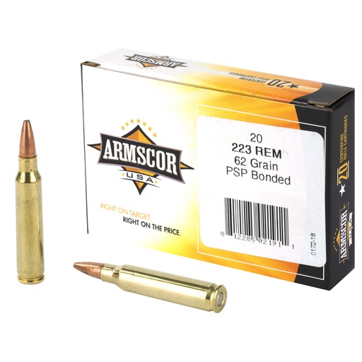 [ARMAC223-4N] ARMSCOR 223REM 62GR PSP BOND 20/1000