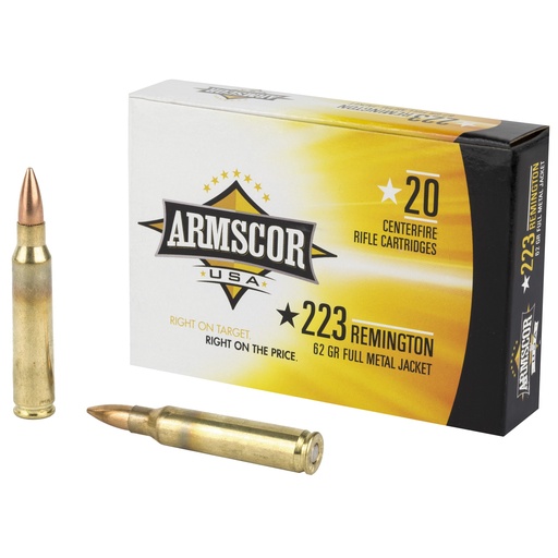 [ARMFAC223-8N] ARMSCOR 223REM 62GR FMJ 20/1000