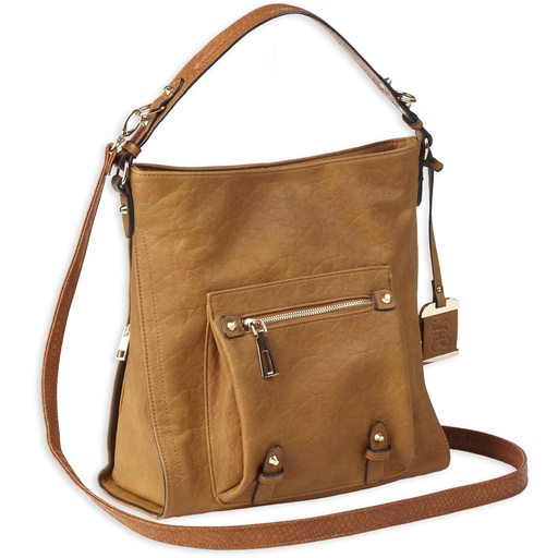 [BDP-054] BULLDOG HOBO ANNA PURSE COGNAC