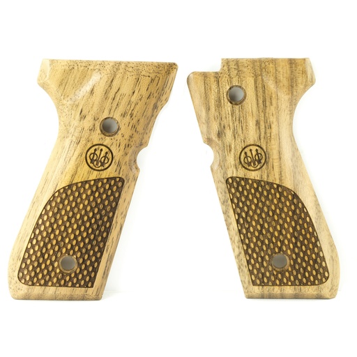 [BRE00219] BERETTA GRIPS 92 96 WOOD OVAL CHKRNG