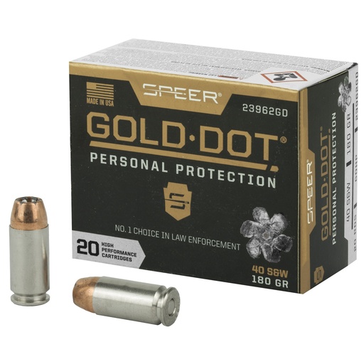 [CCI23962GD] SPR GOLD DOT 40SW 180GR HP 20/200