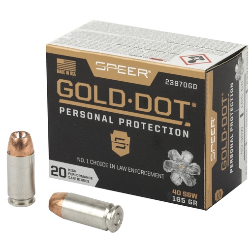 [CCI23970GD] SPR GOLD DOT 40SW 165GR HP 20/200