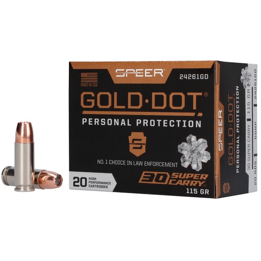 [CCI24261GD] SPR GOLD DOT 30SC 115GR HP 20/200