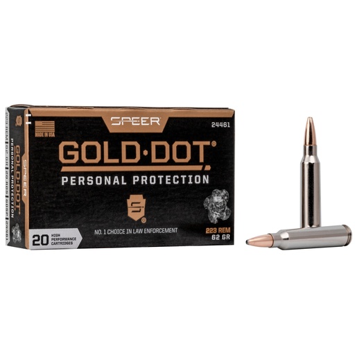 [CCI24461] SPR GOLD DOT 223 REM 62GR HP 20/200