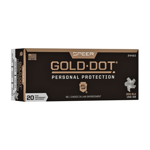 [CCI24462] SPR GOLD DOT 300BLK 150GR HP 20/200