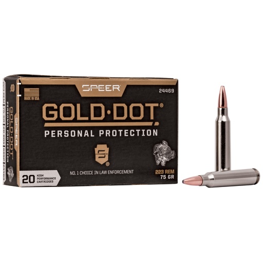 [CCI24469] SPR GOLD DOT 223 REM 75GR HP 20/200