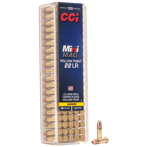 [CCI31] CCI MINI MAG 22LR HP PLSTC 100/5000