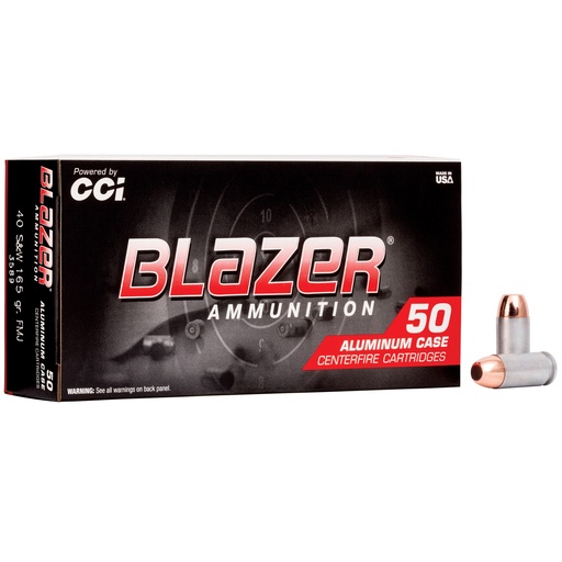 [CCI3589] BLAZER 40SW 165GR FMJ 50/1000