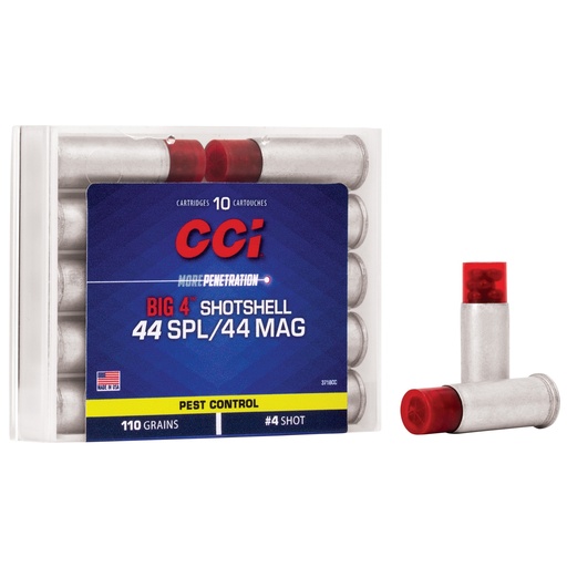 [CCI3718CC] CCI 44SPL/MAG #4 SHOTSHELL10/200