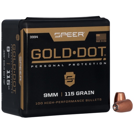 [CCI3994] SPR GOLD DOT .355 115GR HP 100CT