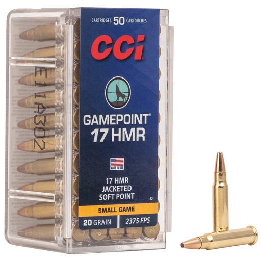 [CCI52] CCI 17HMR 20GR GAME PNT 50/2000