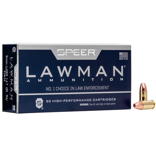 [CCI53620BX] SPR LAWMAN 9MM 147GR TMJ 50/1000