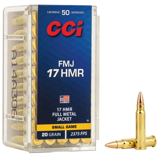 [CCI55] CCI 17HMR 20GR FMJ 50/2000