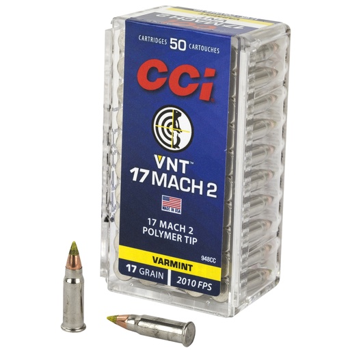 [CCI948CC] CCI 17 MACH 2 17GR VRMNT TIP 50/5000